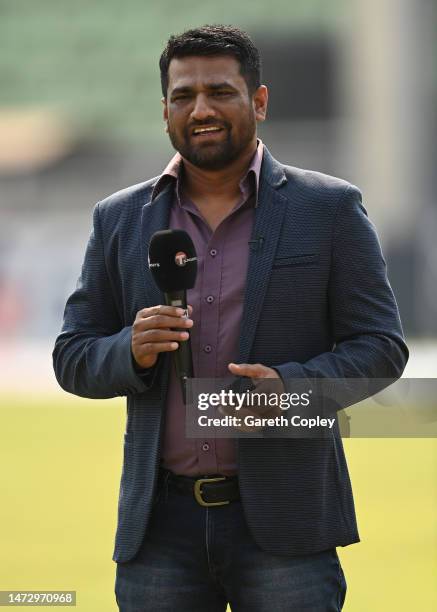 Former Bangladesh cricketer Imrul Kayes during the 2nd T20 International match between Bangladesh and England at Sher-e-Bangla National Cricket...