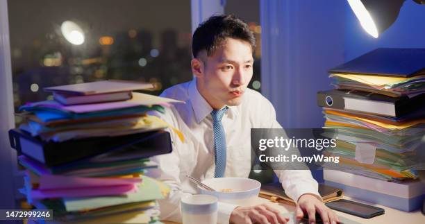 businessman overtime work - overworked stock pictures, royalty-free photos & images