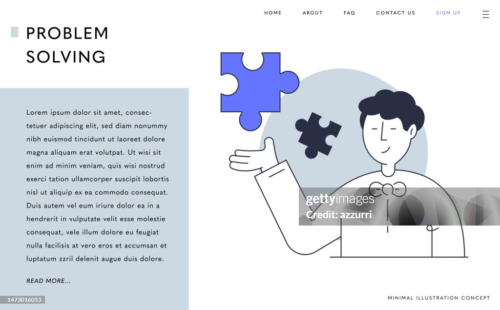 Problem Analysis Banner Landing Page Web Banner Design For Problem Solving Concept High-Res ...