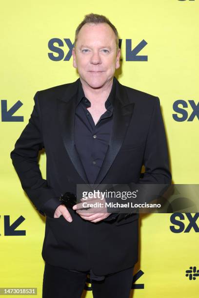 Kiefer Sutherland attends the "Rabbit Hole" world premiere during 2023 SXSW Conference and Festivals at Stateside Theater on March 12, 2023 in...