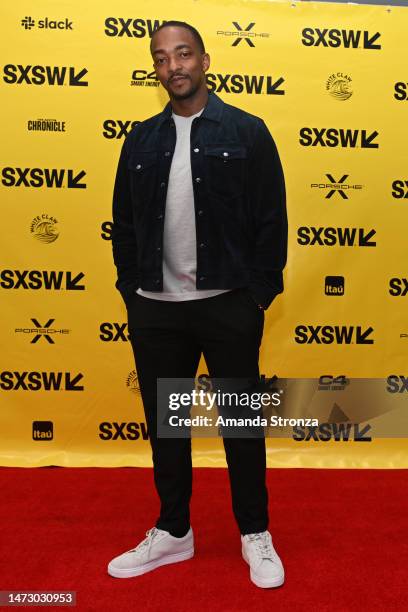 Anthony Mackie attends the Featured Session: "Why Not Me Mike Jackson on Diversity in Media" during the 2023 SXSW Conference and Festivals at Austin...