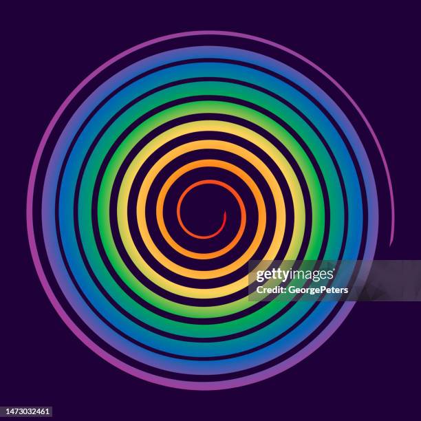 spiral icon - vortex logo stock illustrations