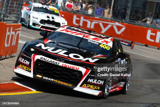 Tim Slade driver of the Nulon Racing Chevrolet Camaro during round 1, part of the 2023 Supercars Championship Series on March 12, 2023 in Newcastle,...
