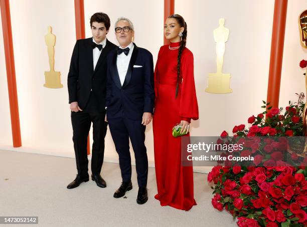 Alfonso Cuarón and guests attend the 95th Annual Academy Awards on March 12, 2023 in Hollywood, California.