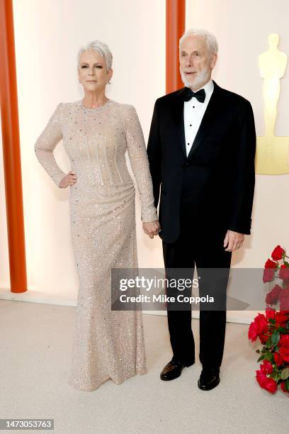 Jamie Lee Curtis and Christopher Guest attends the 95th Annual Academy Awards on March 12, 2023 in Hollywood, California.