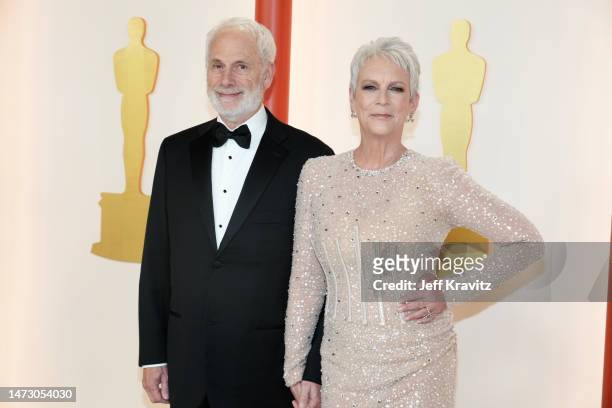 Christopher Guest and Jamie Lee Curtis attends the 95th Annual Academy Awards on March 12, 2023 in Hollywood, California.