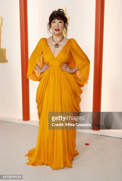 Sandra Oh attends the 95th Annual Academy Awards on March 12, 2023 in Hollywood, California.