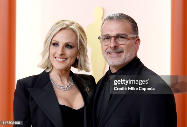 Marlee Matlin and Kevin Grandalski attend the 95th Annual Academy Awards on March 12, 2023 in Hollywood, California.