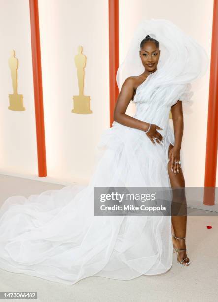 Tems attends the 95th Annual Academy Awards on March 12, 2023 in Hollywood, California.