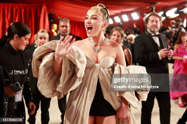 Florence Pugh attends the 95th Annual Academy Awards on March 12, 2023 in Hollywood, California.