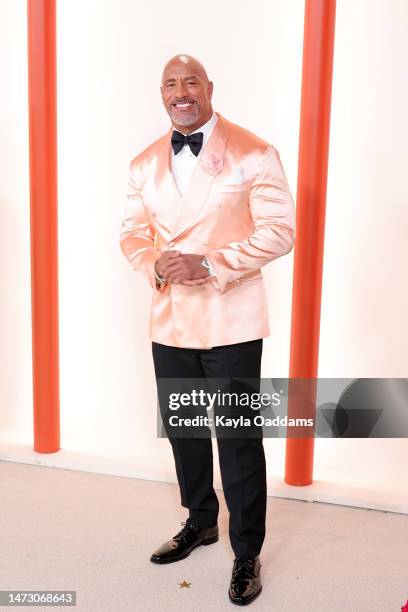 Dwayne 'The Rock' Johnson attends the 95th Annual Academy Awards on March 12, 2023 in Hollywood, California.