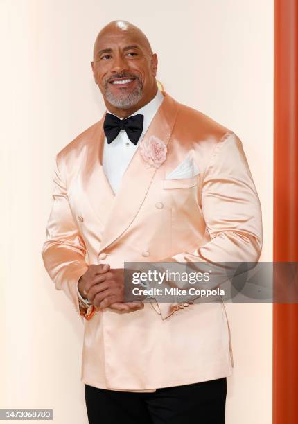 Dwayne Johnson attends the 95th Annual Academy Awards on March 12, 2023 in Hollywood, California.