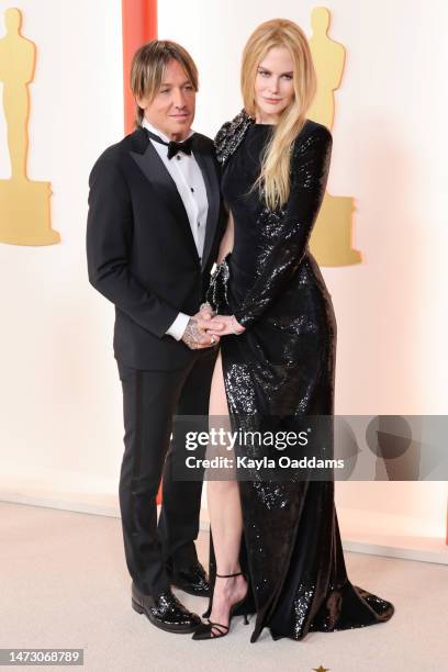 Keith Urban and Nicole Kidman attend the 95th Annual Academy Awards on March 12, 2023 in Hollywood, California.