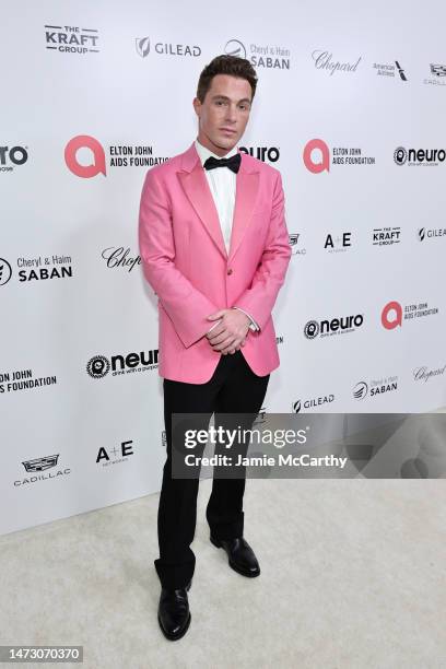 Colton Haynes attends the Elton John AIDS Foundation's 31st Annual Academy Awards Viewing Party on March 12, 2023 in West Hollywood, California.