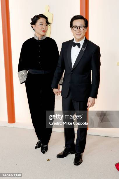 Echo Quan and Ke Huy Quan attend the 95th Annual Academy Awards on March 12, 2023 in Hollywood, California.