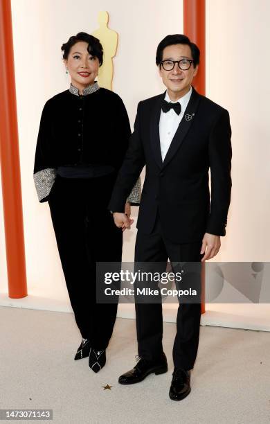 Echo Quan and Ke Huy Quan attend the 95th Annual Academy Awards on March 12, 2023 in Hollywood, California.