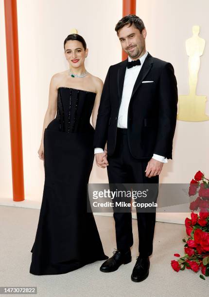 Jenny Slate and Ben Shattuck attend the 95th Annual Academy Awards on March 12, 2023 in Hollywood, California.