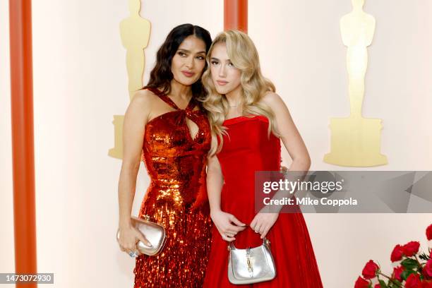 Salma Hayek and Valentina Paloma Pinault attend the 95th Annual Academy Awards on March 12, 2023 in Hollywood, California.