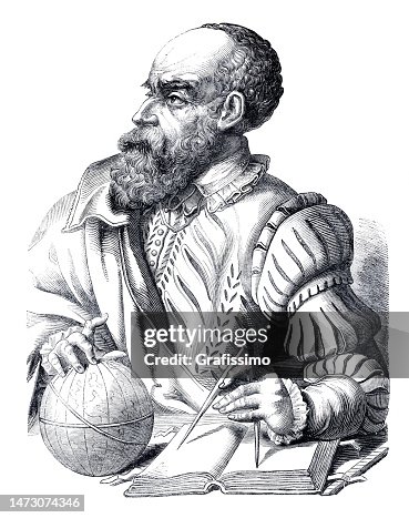 Peter Ramus Map Petrus Ramus French Humanist Portrait High-Res Vector Graphic - Getty ...