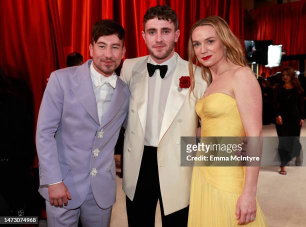 Barry Keoghan, Paul Mescal and Kerry Condon attend the 95th Annual Academy Awards on March 12, 2023 in Hollywood, California.