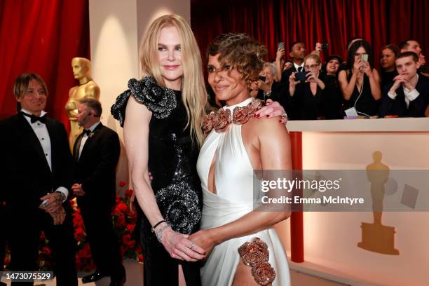 Nicole Kidman and Halle Berry attend the 95th Annual Academy Awards on March 12, 2023 in Hollywood, California.