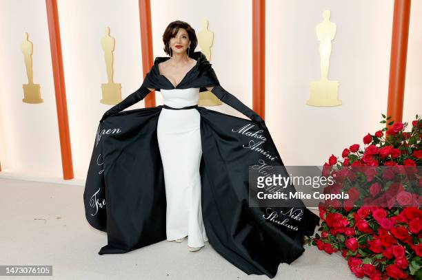 Shohreh Aghdashloo attends the 95th Annual Academy Awards on March 12, 2023 in Hollywood, California.