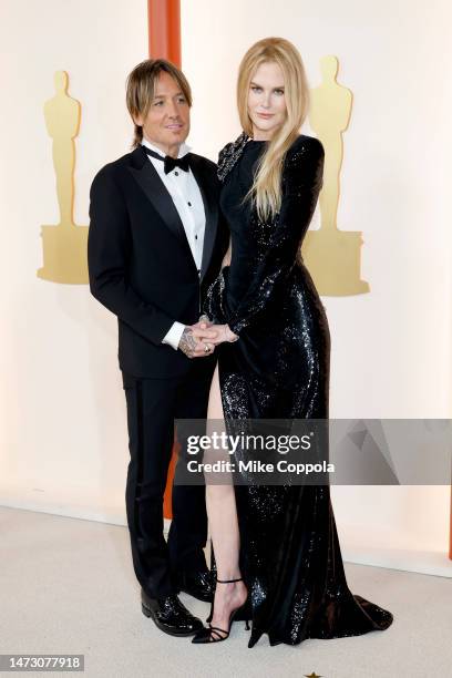 Keith Urban and Nicole Kidman attend the 95th Annual Academy Awards on March 12, 2023 in Hollywood, California.