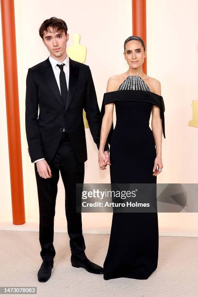 Stellan Connelly Bettany and Jennifer Connelly attend the 95th Annual Academy Awards on March 12, 2023 in Hollywood, California.