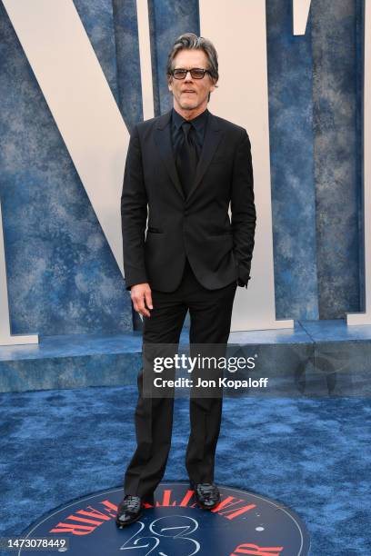 Kevin Bacon attends the 2023 Vanity Fair Oscar Party Hosted By Radhika Jones at Wallis Annenberg Center for the Performing Arts on March 12, 2023 in...