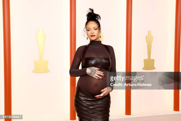Rihanna attends the 95th Annual Academy Awards on March 12, 2023 in Hollywood, California.