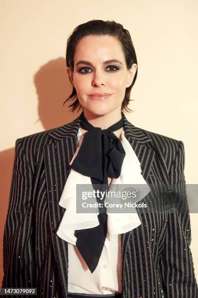 Emily Hampshire visits the IMDb Portrait Studio at SXSW 2023 on March 12, 2023 in Austin, Texas.
