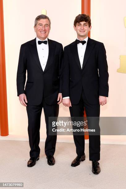 Charles Rivkin and Eli Rivkin attend the 95th Annual Academy Awards on March 12, 2023 in Hollywood, California.