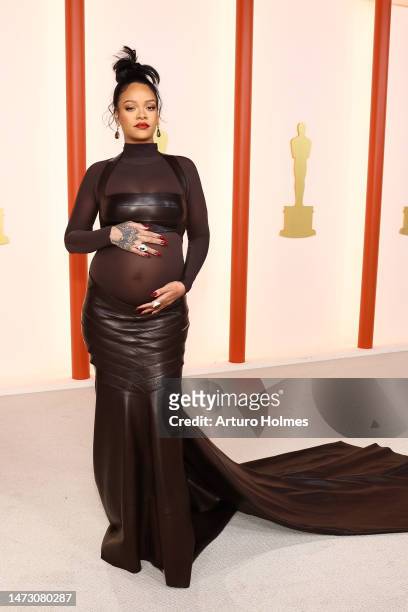 Rihanna attends the 95th Annual Academy Awards on March 12, 2023 in Hollywood, California.