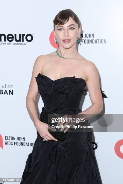 Julianne Hough attends Elton John AIDS Foundation's 31st annual academy awards viewing party on March 12, 2023 in West Hollywood, California.