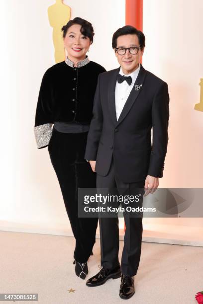 Echo Quan and Ke Huy Quan attend the 95th Annual Academy Awards on March 12, 2023 in Hollywood, California.