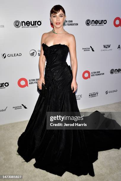 Julianne Hough arrives at Elton John AIDS Foundation's 31st Annual Academy Awards Viewing Party on March 12, 2023 in West Hollywood, California.