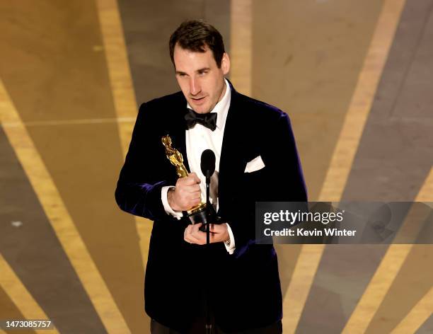 James Friend accepts the Best Cinematography award for "All Quiet on the Western Front" onstage during the 95th Annual Academy Awards at Dolby...