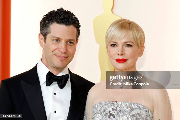 Thomas Kail and Michelle Williams attend the 95th Annual Academy Awards on March 12, 2023 in Hollywood, California.