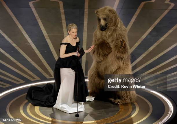 Elizabeth Banks speaks onstage during the 95th Annual Academy Awards at Dolby Theatre on March 12, 2023 in Hollywood, California.