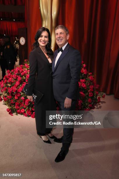 Laura Shell and Jeff Shell, CEO, NBCUniversal attend the 95th Annual Academy Awards on March 12, 2023 in Hollywood, California.