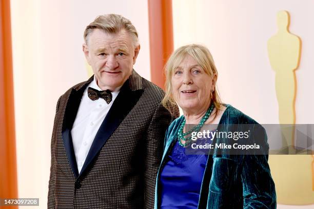 Brendan Gleeson and Mary Gleeson attend the 95th Annual Academy Awards on March 12, 2023 in Hollywood, California.