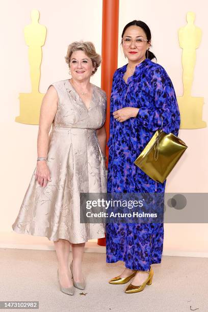 Bonnie Arnold and guest attend the 95th Annual Academy Awards on March 12, 2023 in Hollywood, California.