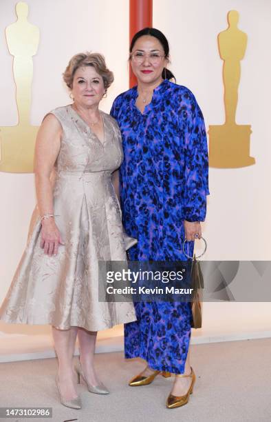 Bonnie Arnold and guest attend the 95th Annual Academy Awards on March 12, 2023 in Hollywood, California.