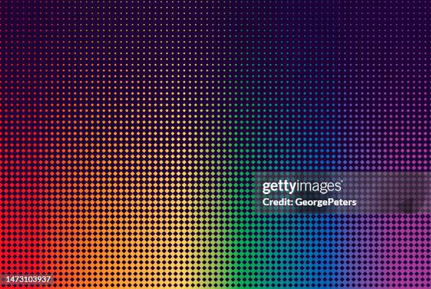 colorful halftone gradient background - george_(rainbow) stock illustrations
