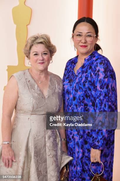 Bonnie Arnold and guest attend the 95th Annual Academy Awards on March 12, 2023 in Hollywood, California.