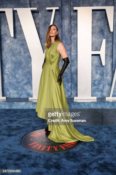 Maria Sharapova attends the 2023 Vanity Fair Oscar Party Hosted By Radhika Jones at Wallis Annenberg Center for the Performing Arts on March 12, 2023...