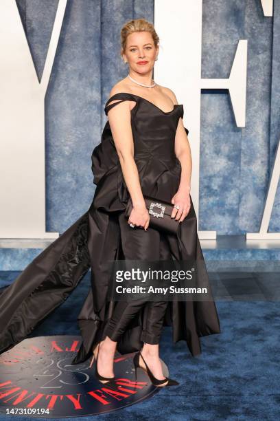 Elizabeth Banks attends the 2023 Vanity Fair Oscar Party Hosted By Radhika Jones at Wallis Annenberg Center for the Performing Arts on March 12, 2023...