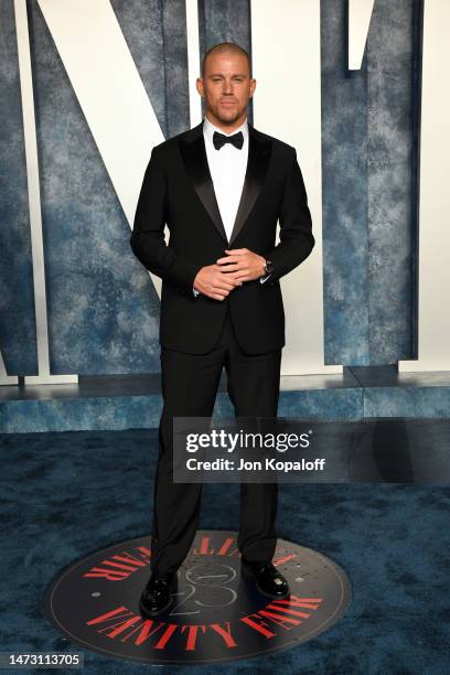 Channing Tatum attends the 2023 Vanity Fair Oscar Party Hosted By Radhika Jones at Wallis Annenberg Center for the Performing Arts on March 12, 2023...