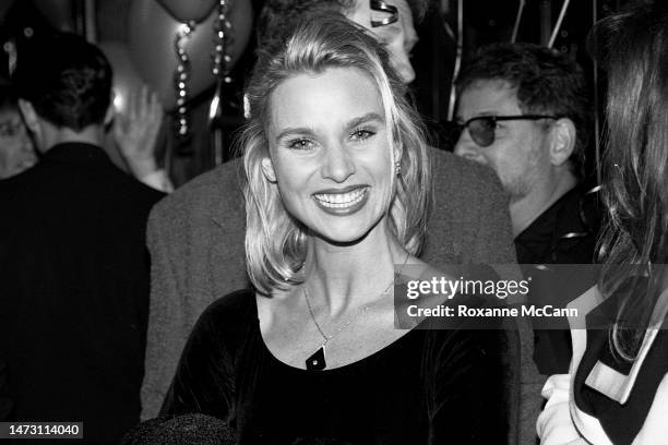 English-born American actress and award-winning star of Knot's Landing Nicollette Sheridan arrives at her surprise thirtieth birthday party in...