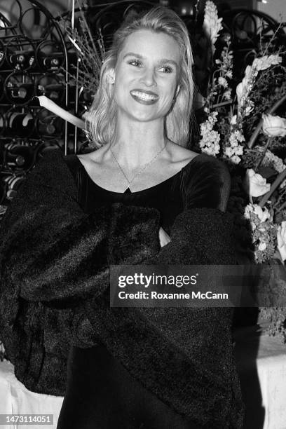 English-born American actress and award-winning star of Knot's Landing Nicollette Sheridan arrives at her surprise thirtieth birthday party in...